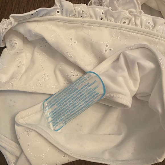 NWOT High Waisted Bandeau Frill Trim Bikini - Picture 9 of 10